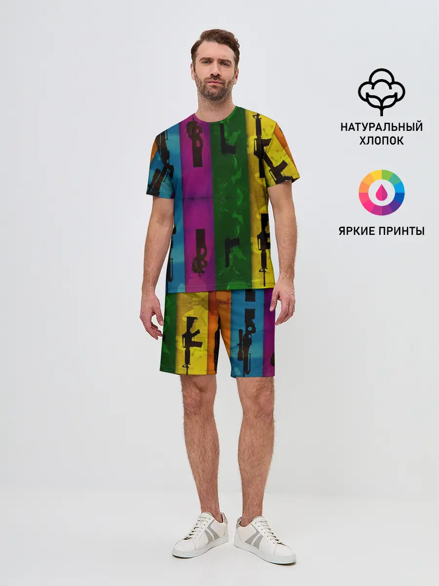 Мужской костюм с шортами / Кс го оружие