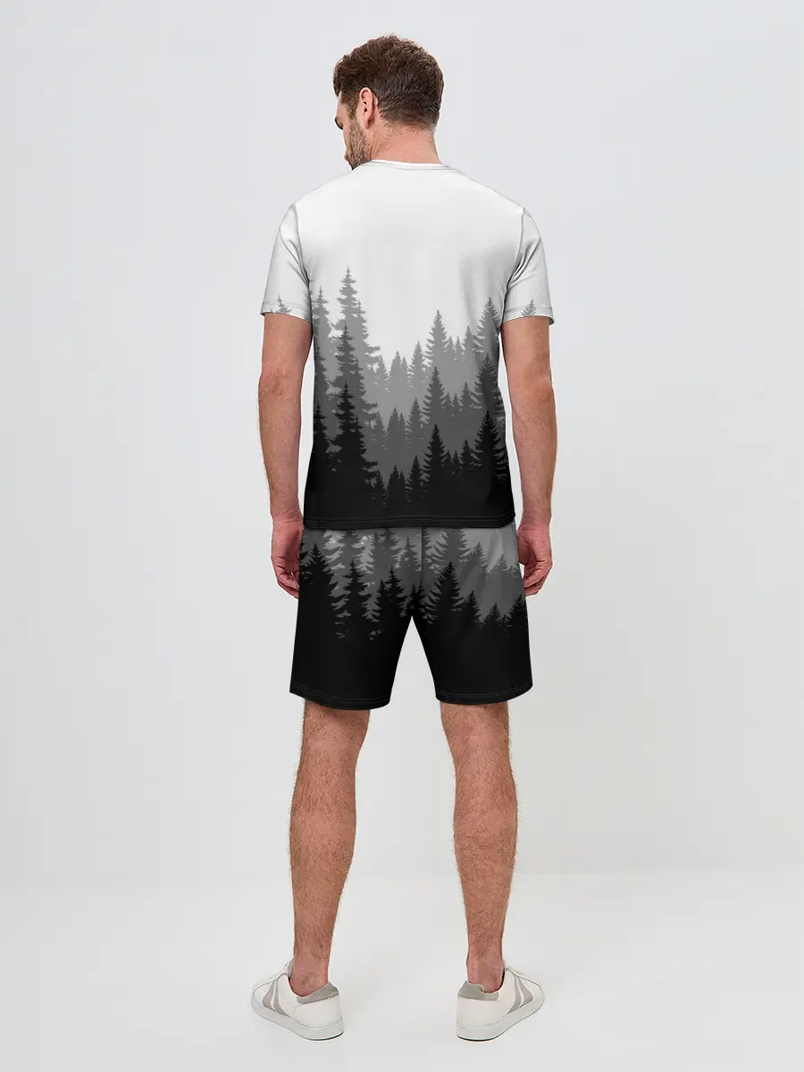 Мужской костюм с шортами / Темный Лес