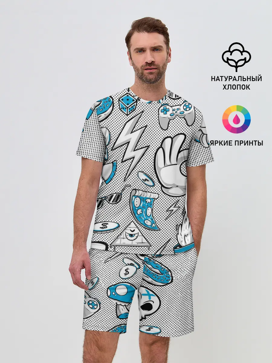 Мужской костюм с шортами / Gamer Style