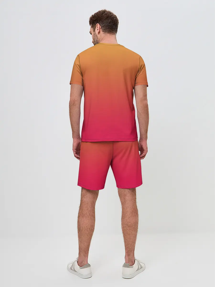 Мужской костюм с шортами / сердечко из следов собаки