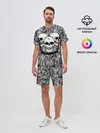 Мужской костюм с шортами / Черепа