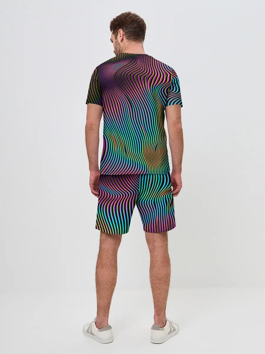 Мужской костюм с шортами / Современная абстракция