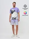 Мужской костюм с шортами / Нарисованный милый барашек