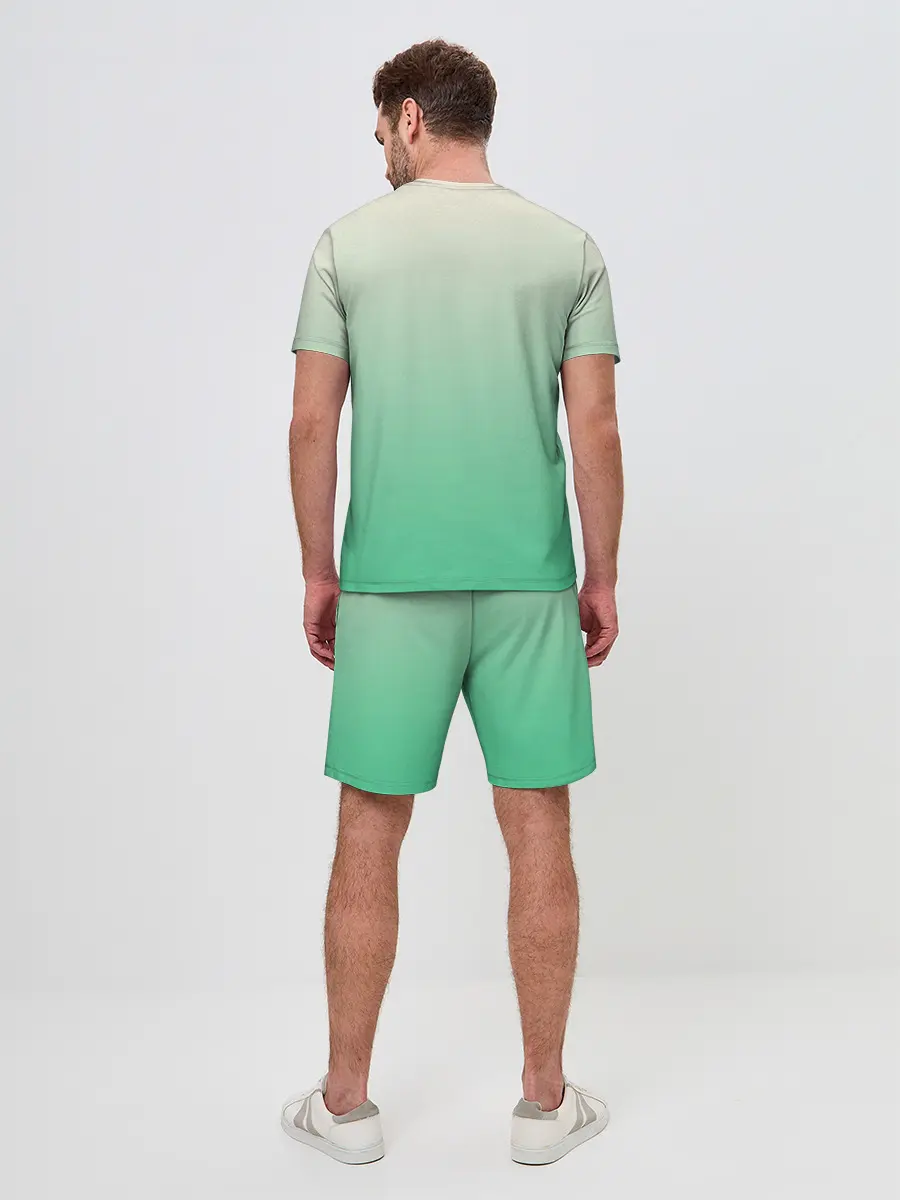 Мужской костюм с шортами / две овечки пасутся на лугу