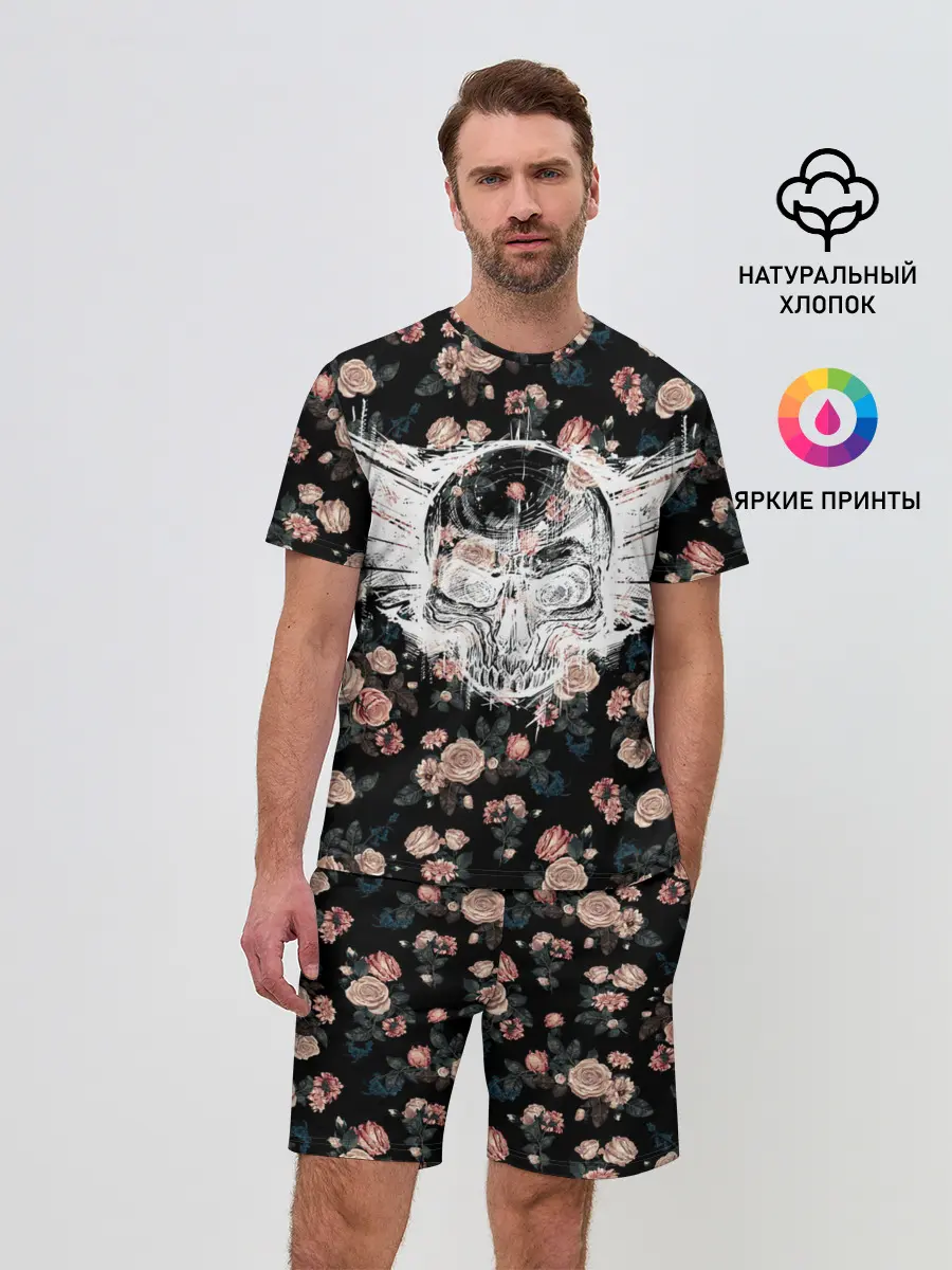 Мужской костюм с шортами / Death and roses
