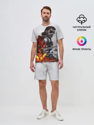 Мужской костюм с шортами / Metal Gear