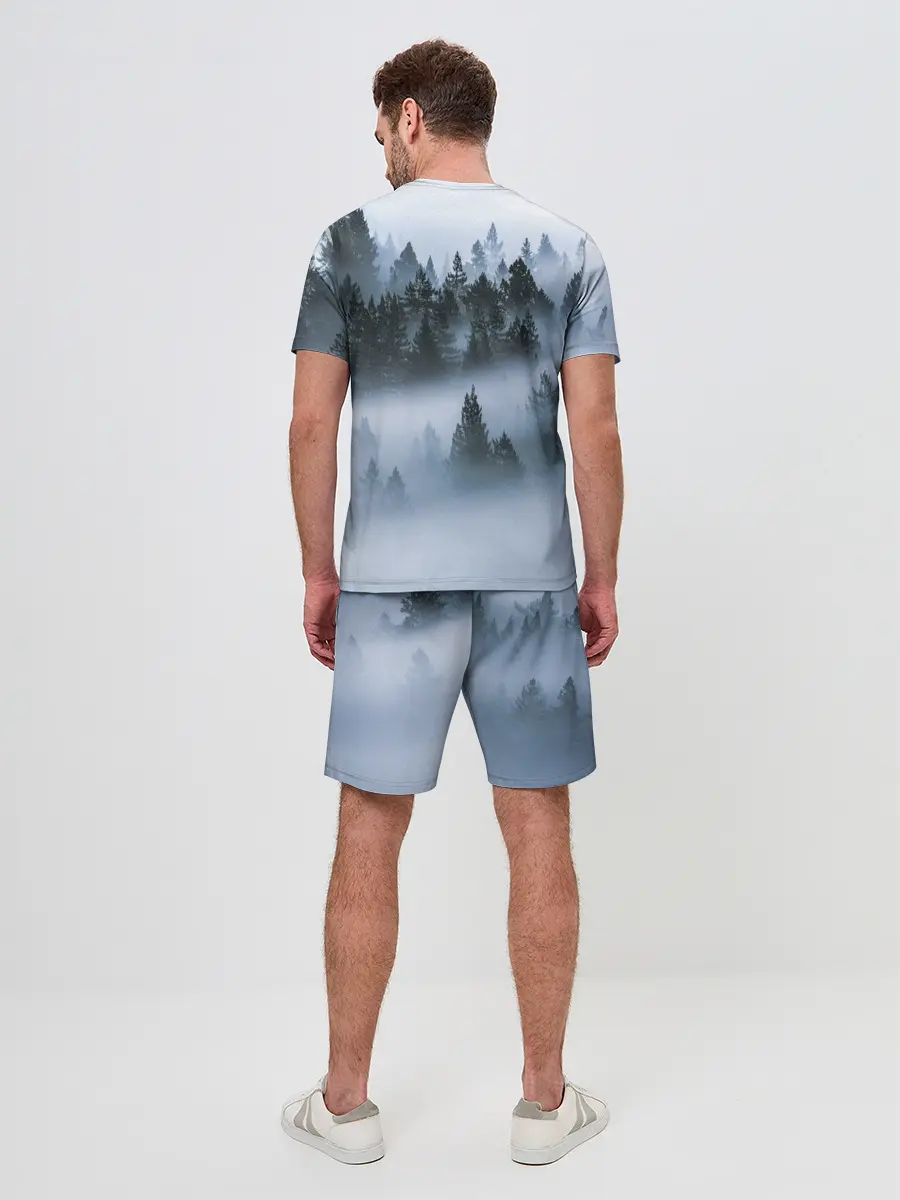 Мужской костюм с шортами / Сумеречный лес