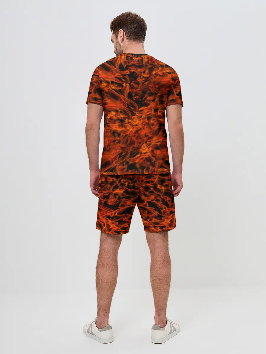 Мужской костюм с шортами / Пламя