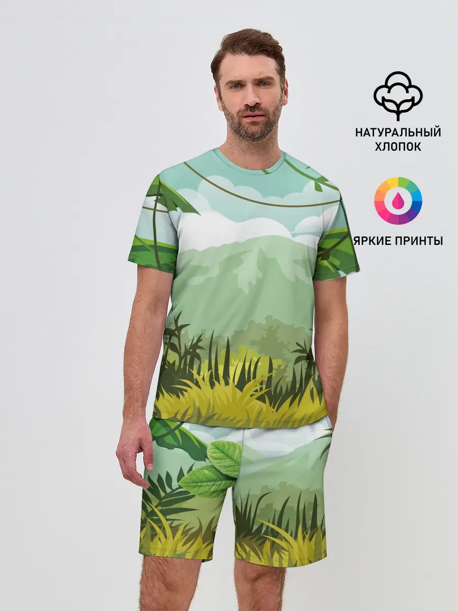 Мужской костюм с шортами / Тропики