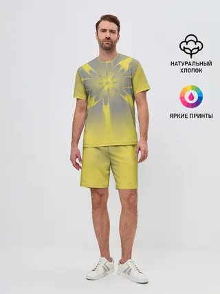 Мужской костюм с шортами / Абстракция