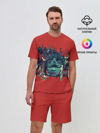 Мужской костюм с шортами / Призрак в доспехах