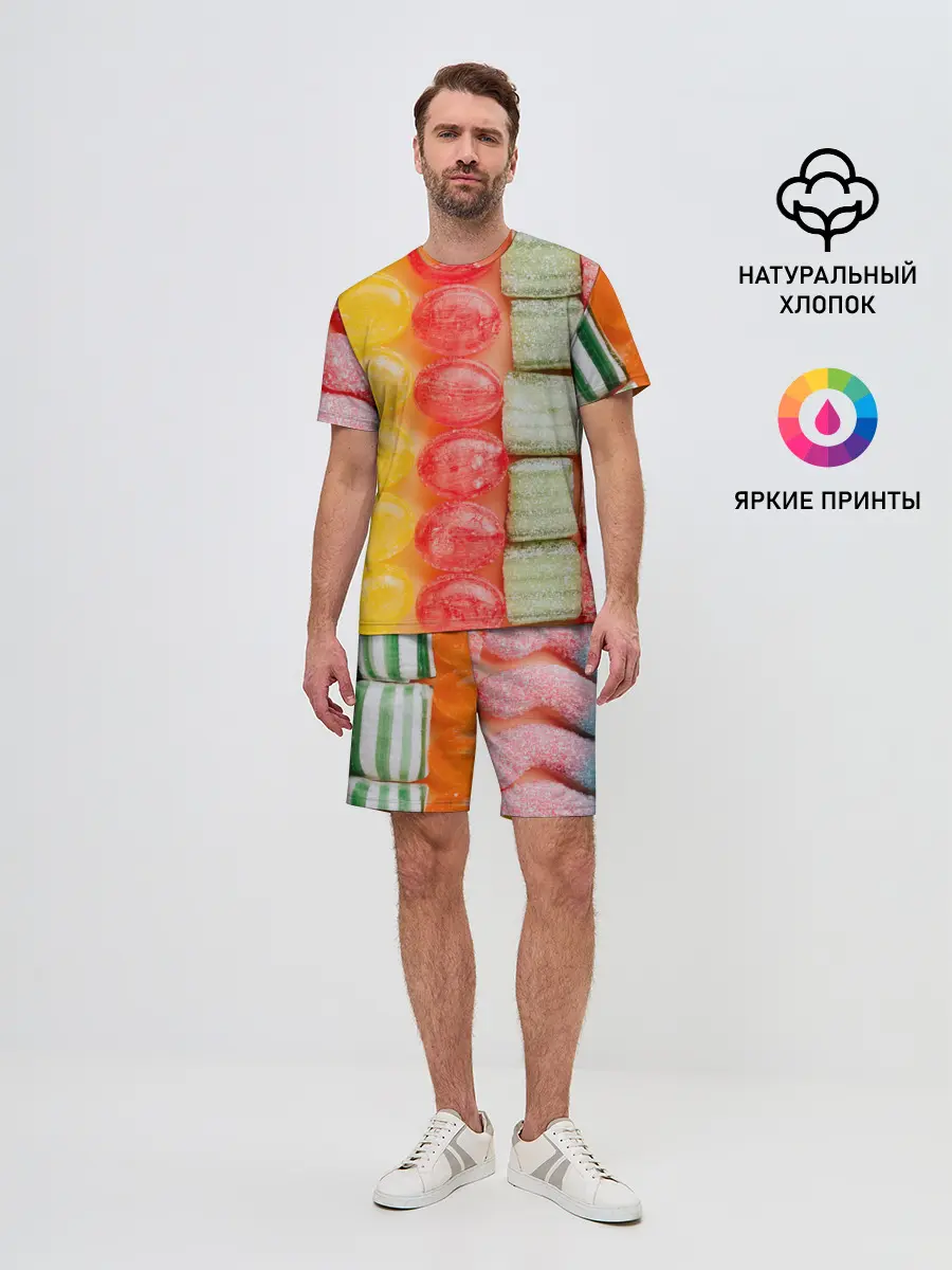Мужской костюм с шортами / Мармеладки леденцы