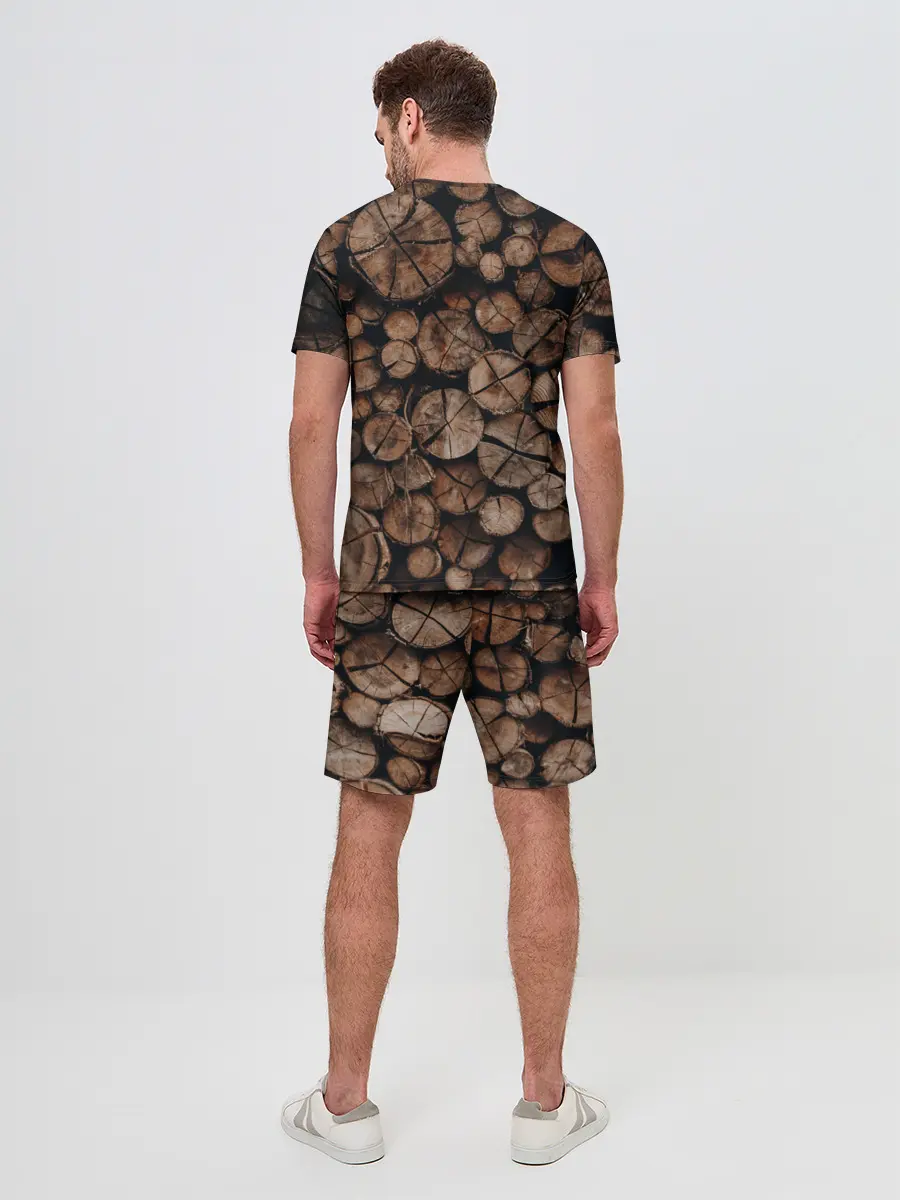 Мужской костюм с шортами / Бревна