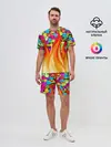 Мужской костюм с шортами / SLAVA MARLOW - Смайлики