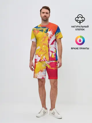Мужской костюм с шортами / Красочное счастье
