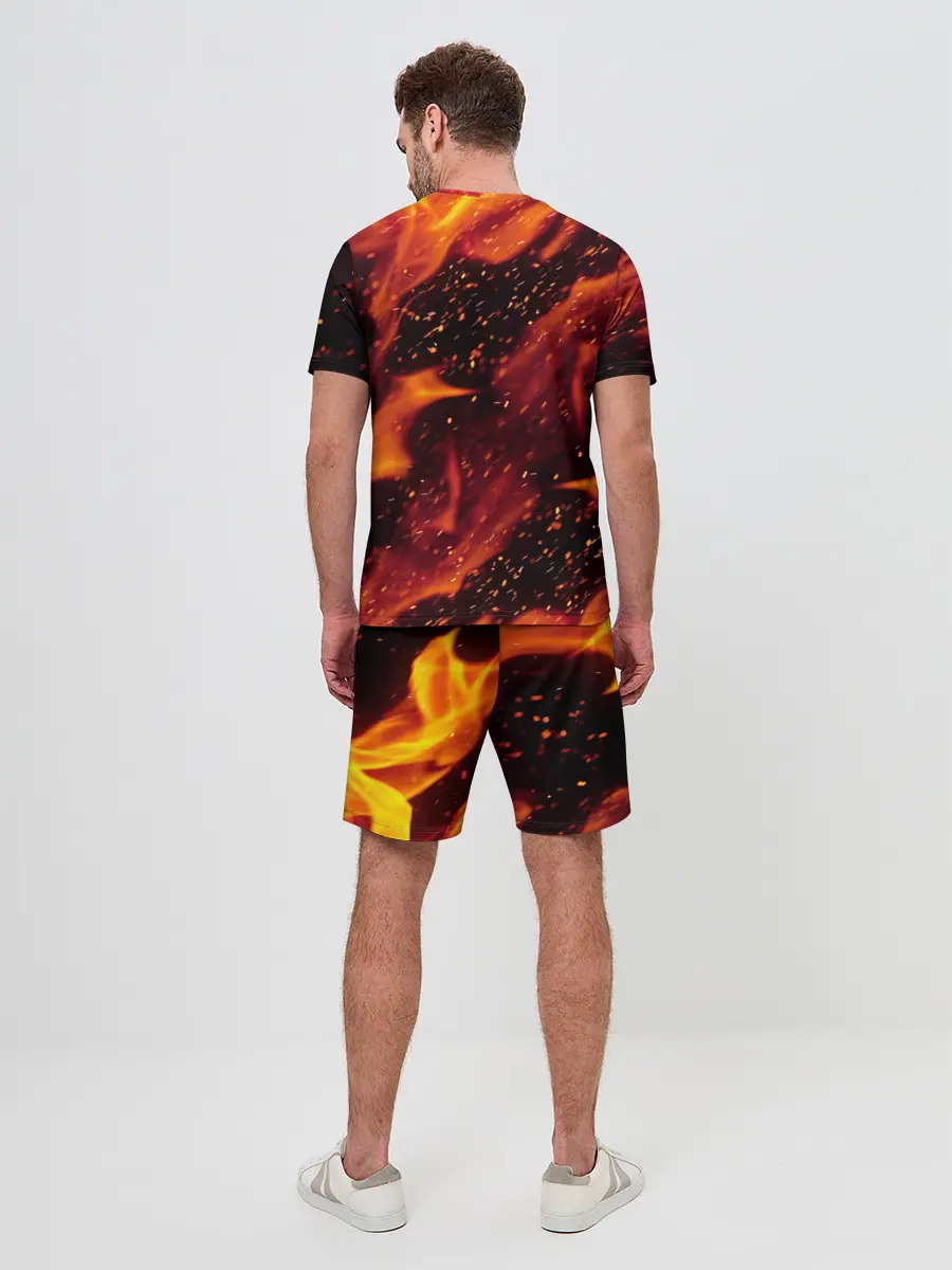 Мужской костюм с шортами / БИТКОИН ОГОНЬ