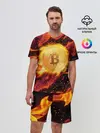 Мужской костюм с шортами / БИТКОИН ОГОНЬ
