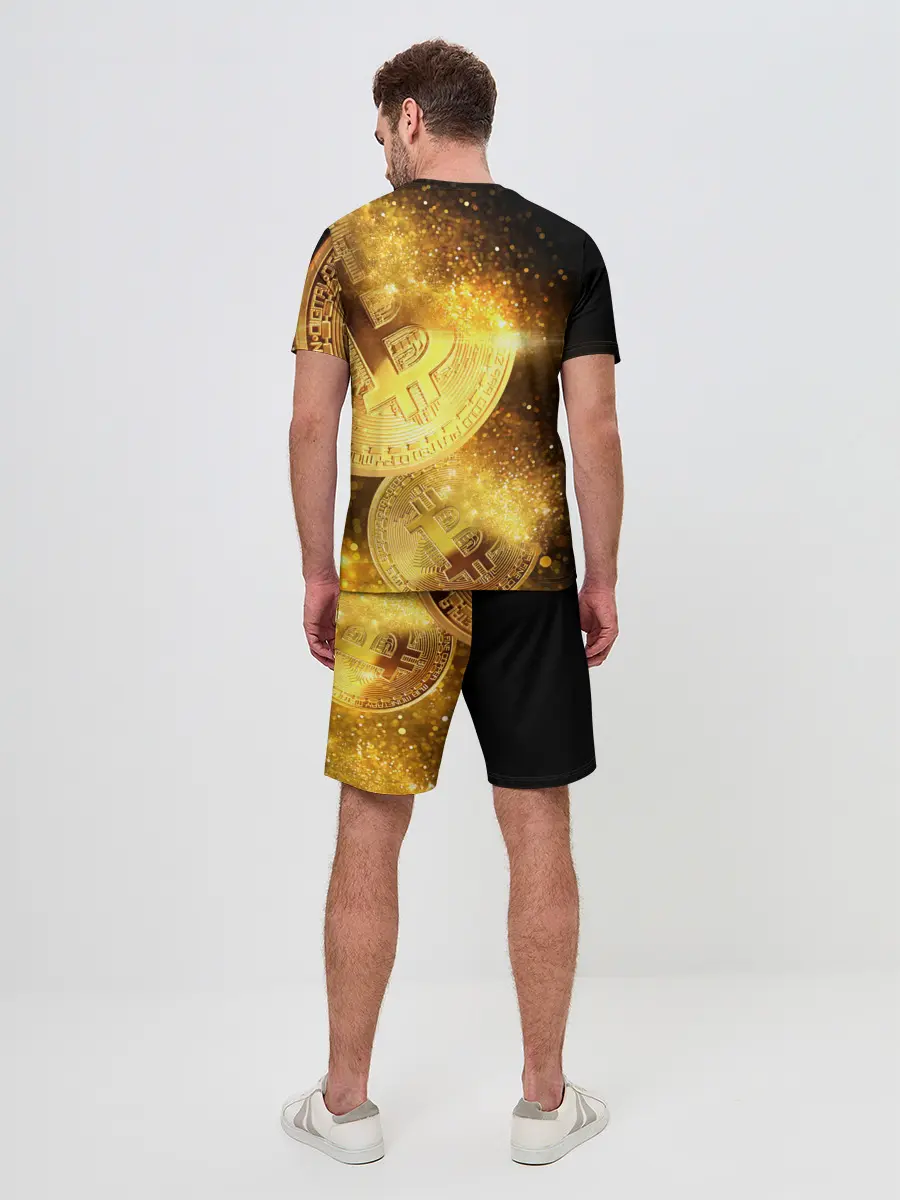 Мужской костюм с шортами / БИТКОИН ЗОЛОТО | BITCOIN GOLD