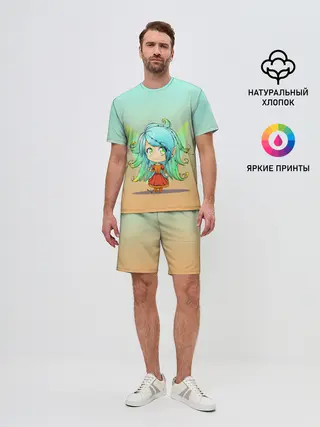 Мужской костюм с шортами / малышка фея с крылышками