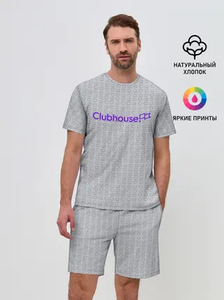 Мужской костюм с шортами / Clubhouse | Gray