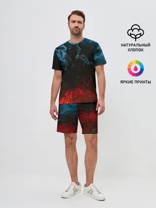 Мужской костюм с шортами / Огонь И Вода