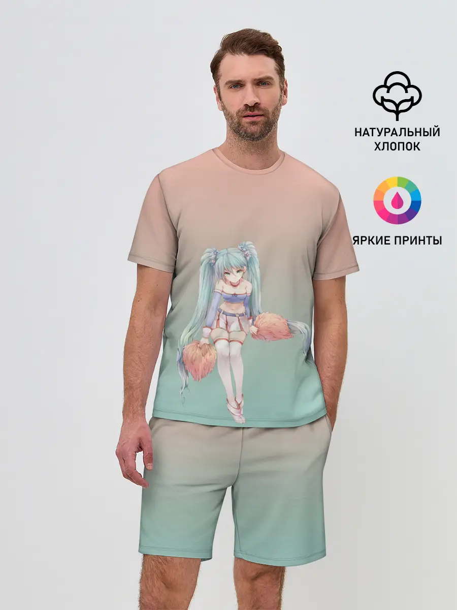 Мужской костюм с шортами / Чирлидерша с помпонами