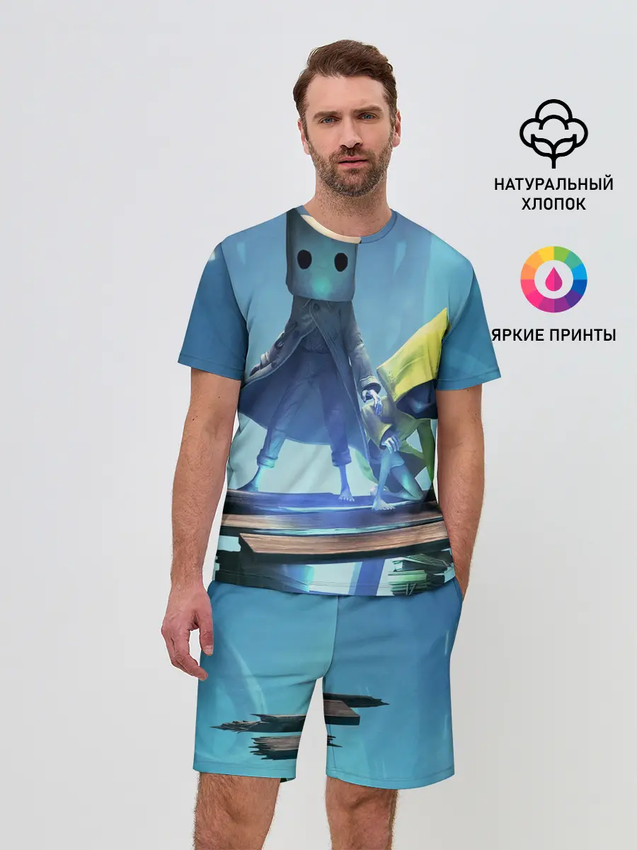 Мужской костюм с шортами / Little Nightmares || арт шестой и моно