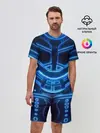 Мужской костюм с шортами / Неоновая броня | Neon Armor