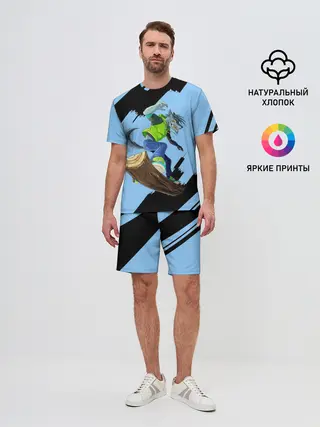 Мужской костюм с шортами / Волк