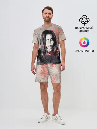 Мужской костюм с шортами / Билли Айлиш стиль гранж