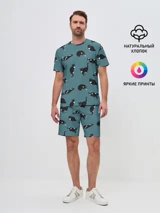 Мужской костюм с шортами / Коты и кошечки