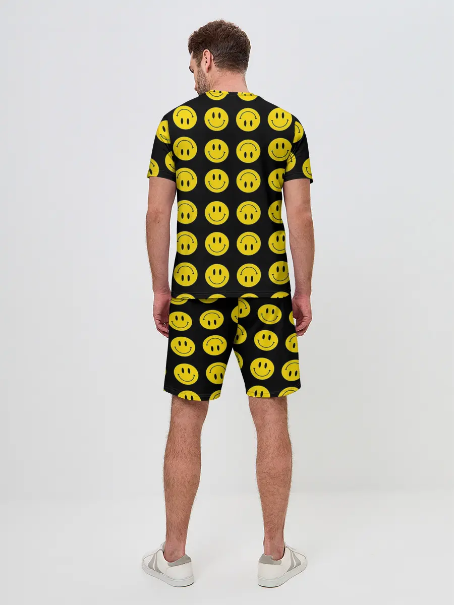 Мужской костюм с шортами / Смайлики