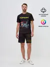 Мужской костюм с шортами / Cyberpunk 2077 киберубийство