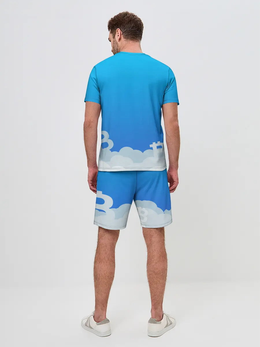 Мужской костюм с шортами / БИТКОИН В КОСМОС