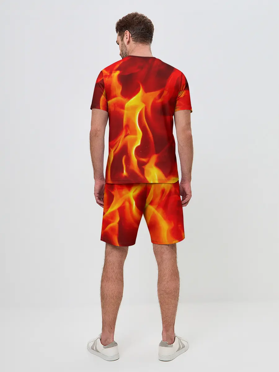 Мужской костюм с шортами / Пламенный