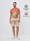 Мужской костюм с шортами / попкорн рисунок