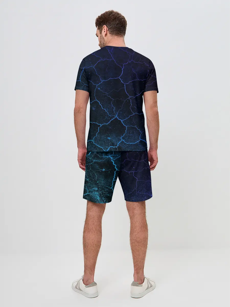 Мужской костюм с шортами / НЕОНОВЫЕ ТРЕЩИНЫ | NEON CRACKS