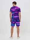 Мужской костюм с шортами / CYBERSTYLE NEON CAMOUFLAGE