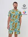 Мужской костюм с шортами / Рычащие Тигры Паттерн