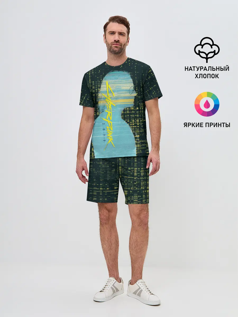 Мужской костюм с шортами / Cyberpunk 2077 | Джонни