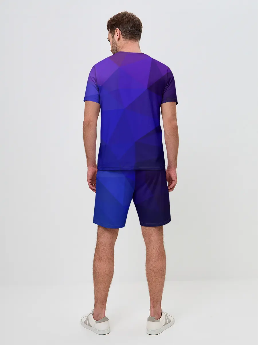 Мужской костюм с шортами / полигональный космонавт