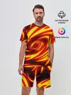 Мужской костюм с шортами / ОГНЕННЫЕ ВОЛНЫ | FIRE STRIPES
