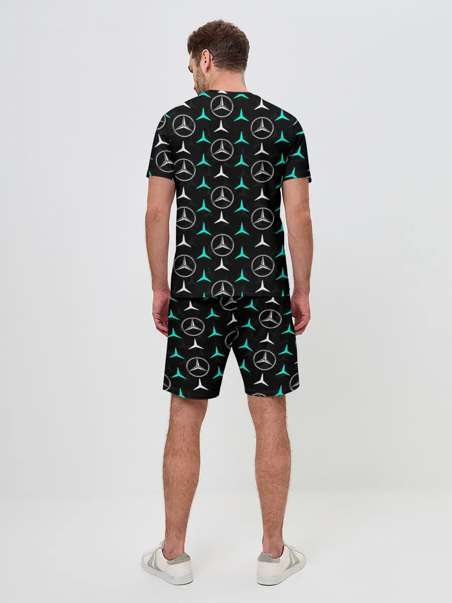 Мужской костюм с шортами / MERCEDES BENZ УЗОР
