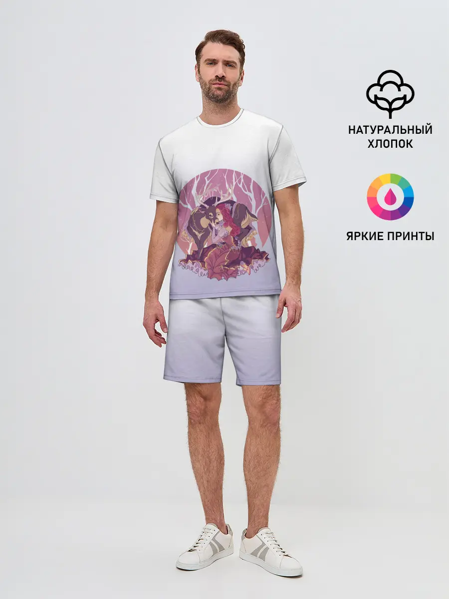 Мужской костюм с шортами / Принцесса и олень