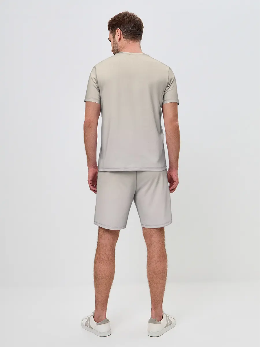 Мужской костюм с шортами / акварельный слон брызги