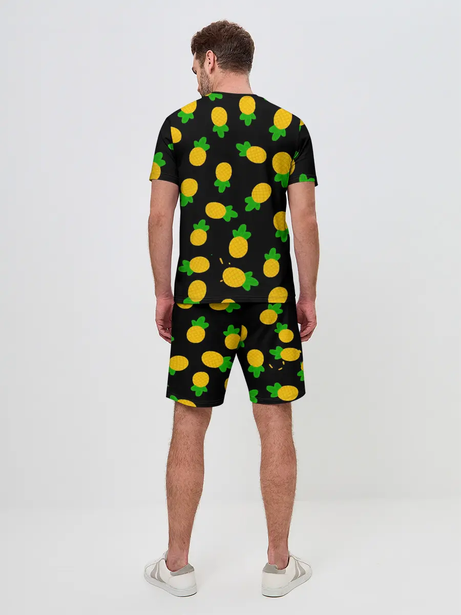 Мужской костюм с шортами / Ананасы