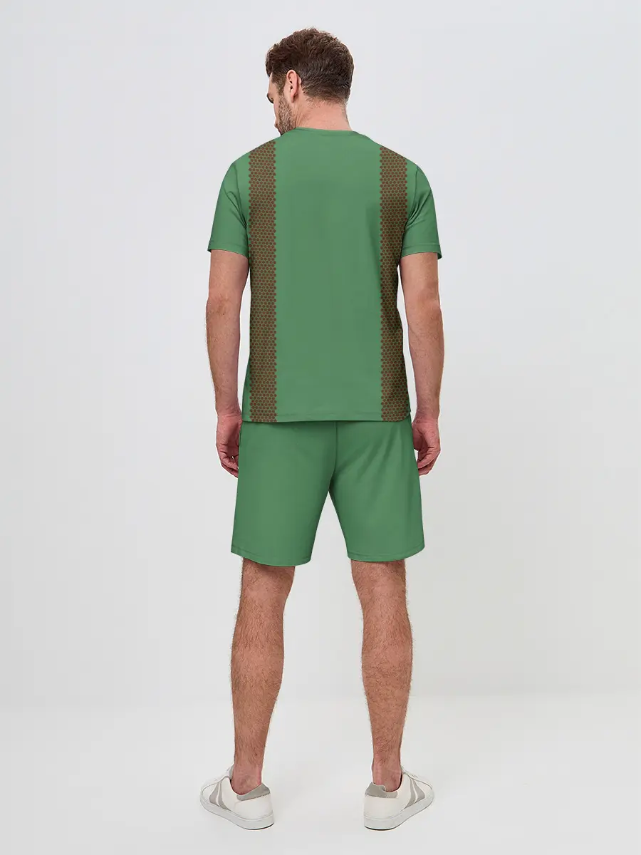 Мужской костюм с шортами / Спички green