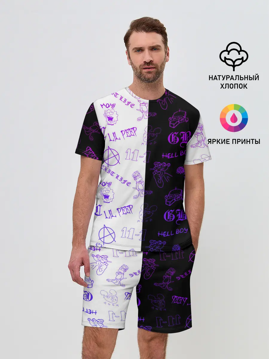 Мужской костюм с шортами / LIL PEEP