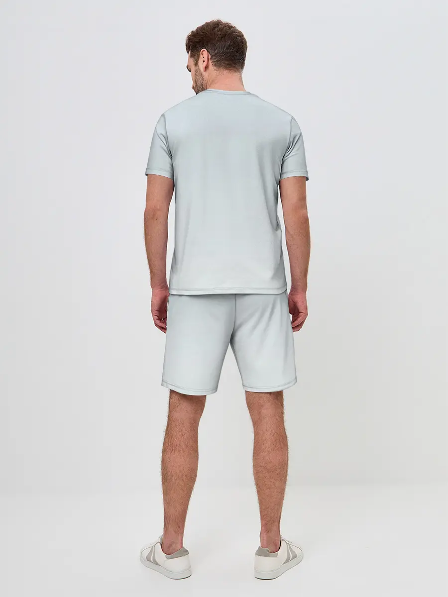 Мужской костюм с шортами / акварельный велосипед