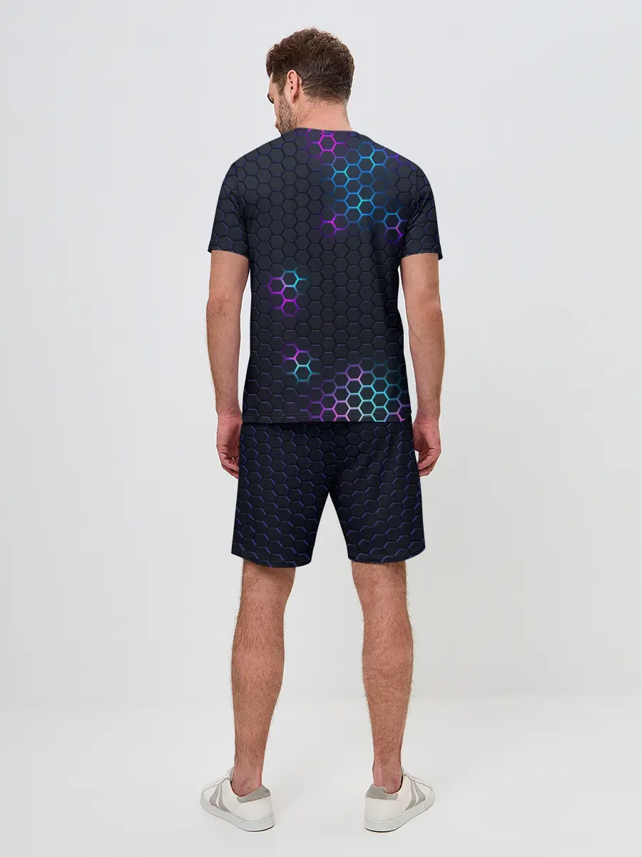 Мужской костюм с шортами / НЕОНОВАЯ БРОНЯ | НЕО БРОНЯ